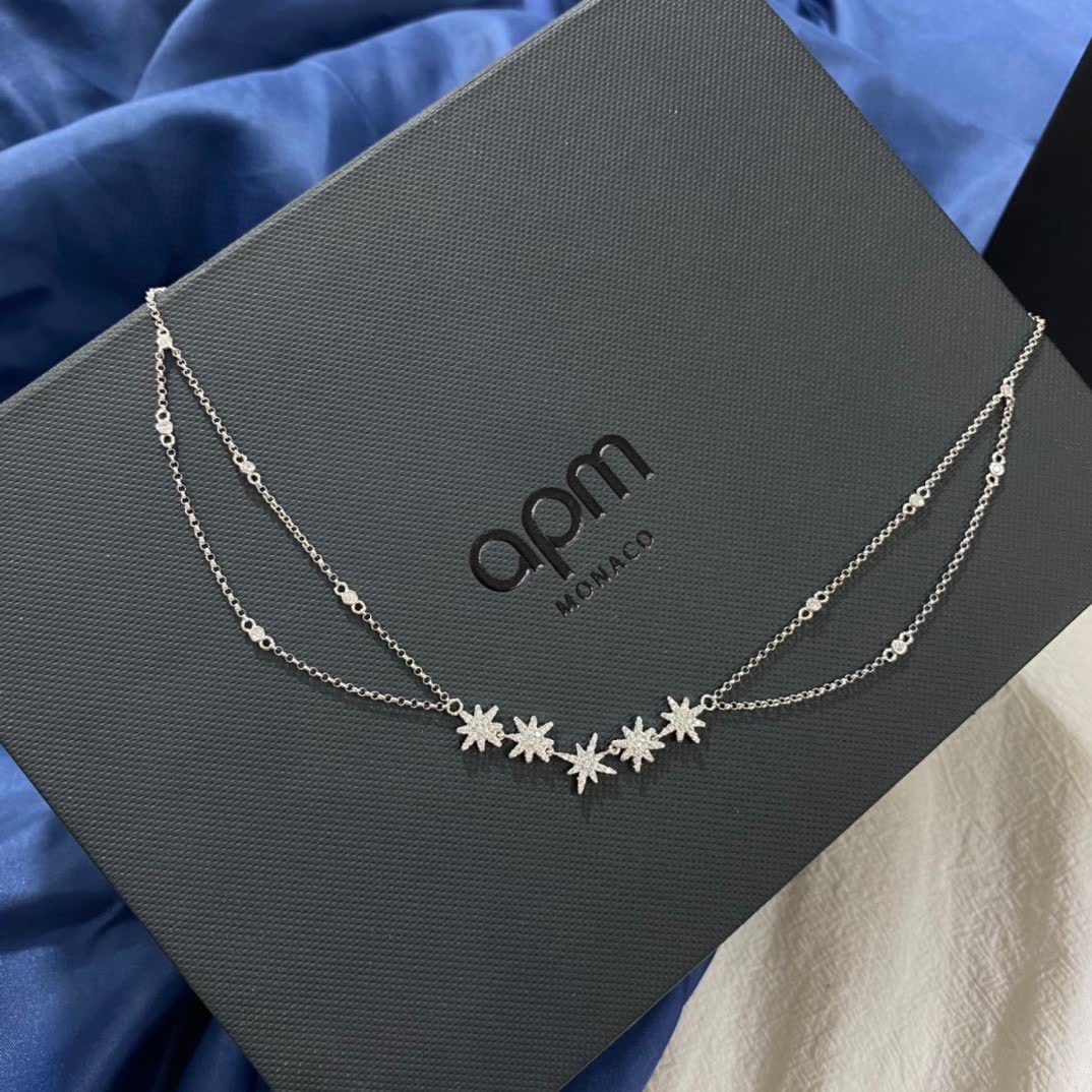 APM Monaco Snowflake Design Necklace